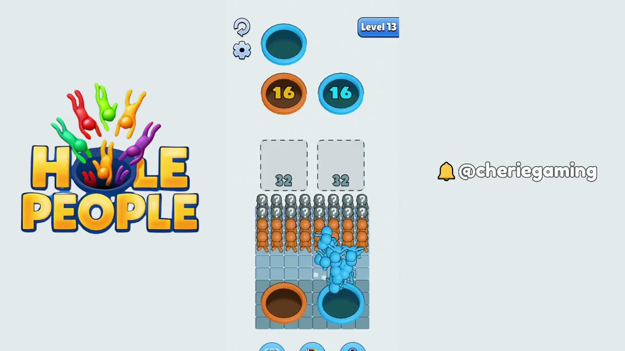 Hole People Level 13: Hole People Level 13 Solution Walkthrough