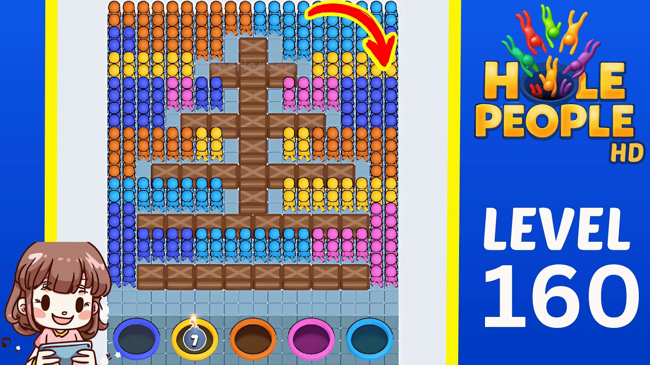 Hole People Level 160: Hole People Level 160 Solution Walkthrough