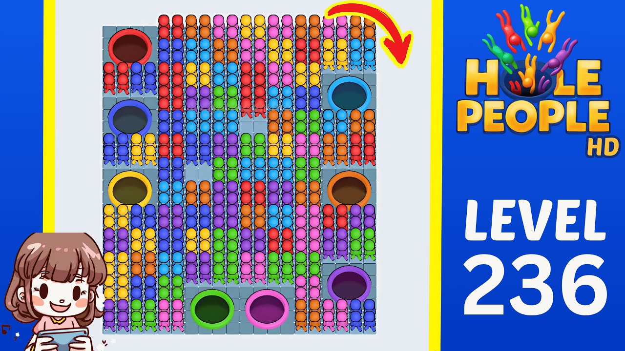 Hole People Level 236: Hole People Level 236 Solution Walkthrough